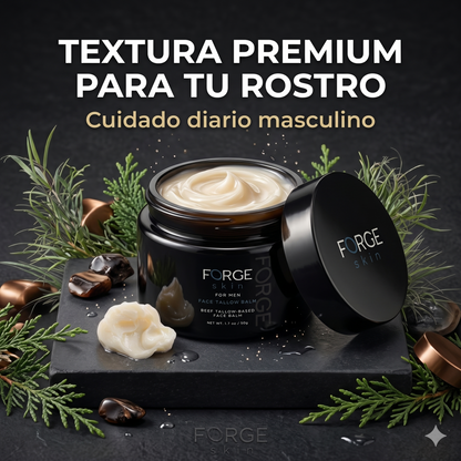 Forge Skin – Bálsamo Facial Antiarrugas con Sebo de Res Premium para Hombres